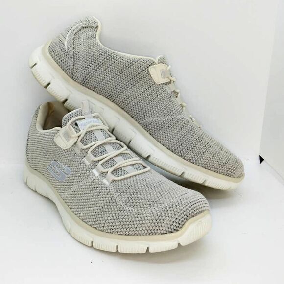 Skechers Air-Cooled Women's Pre-owned Gray Running Sneakers - sz. 9 1/2 - Picture 1 of 6